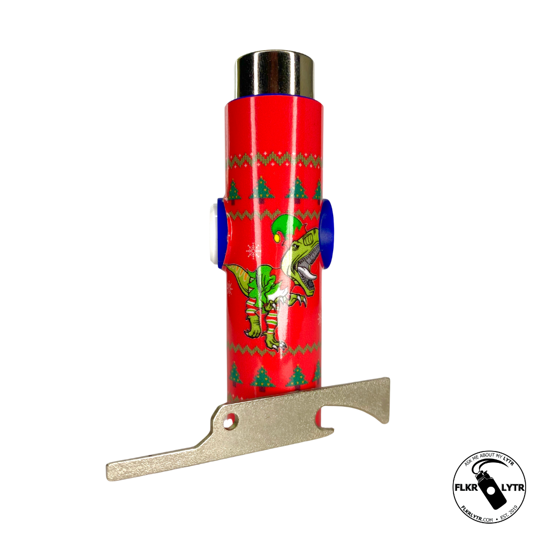 "The Rex of Christmas" FLKR LYTR Fidget Spinner Lighter Case for Clipper Lighter® - $11.99