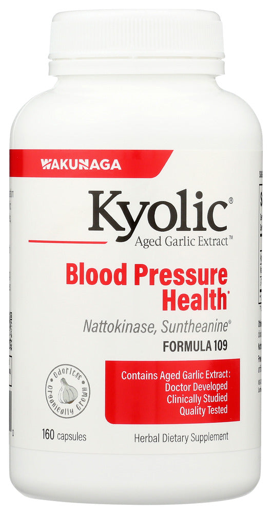 KYOLIC AGED GARLIC EXTRACT: Formula 109 Blood Pressure Health, 160 cp