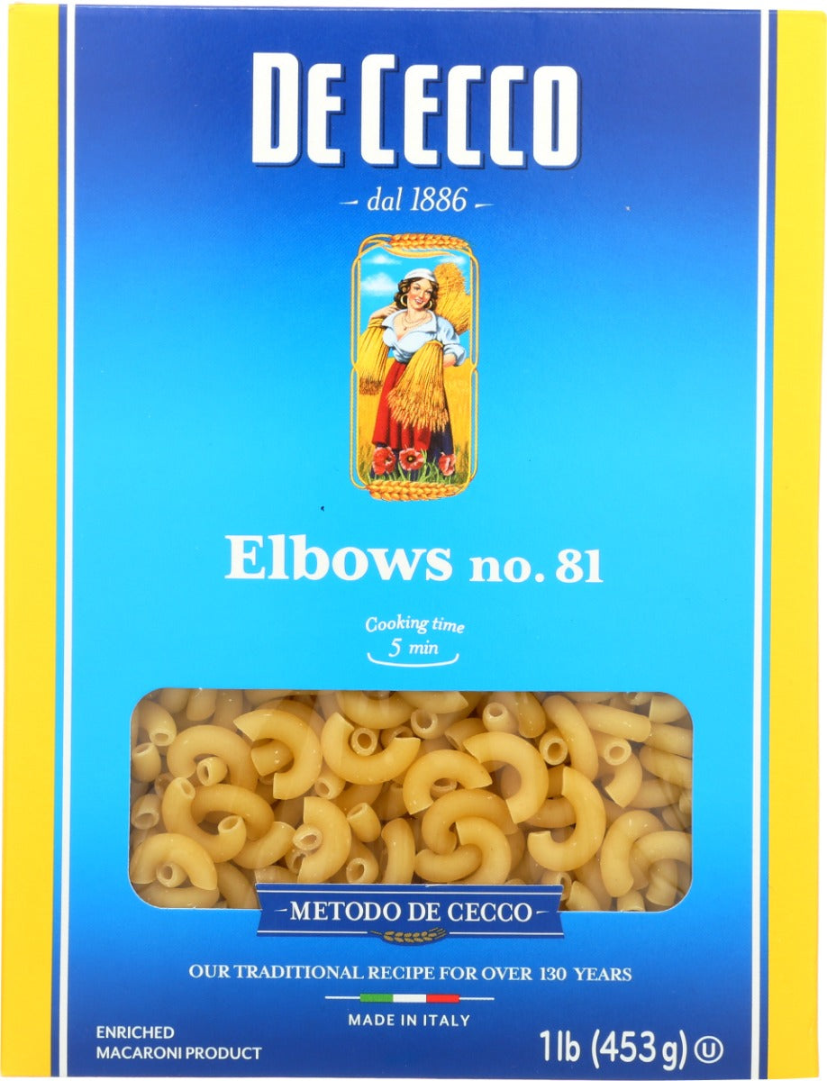 DE CECCO: Pasta Elbows, 16 oz