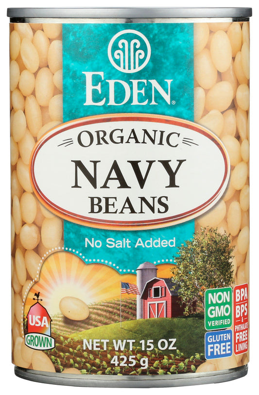 EDEN FOODS: Navy Beans Organic, 15 oz