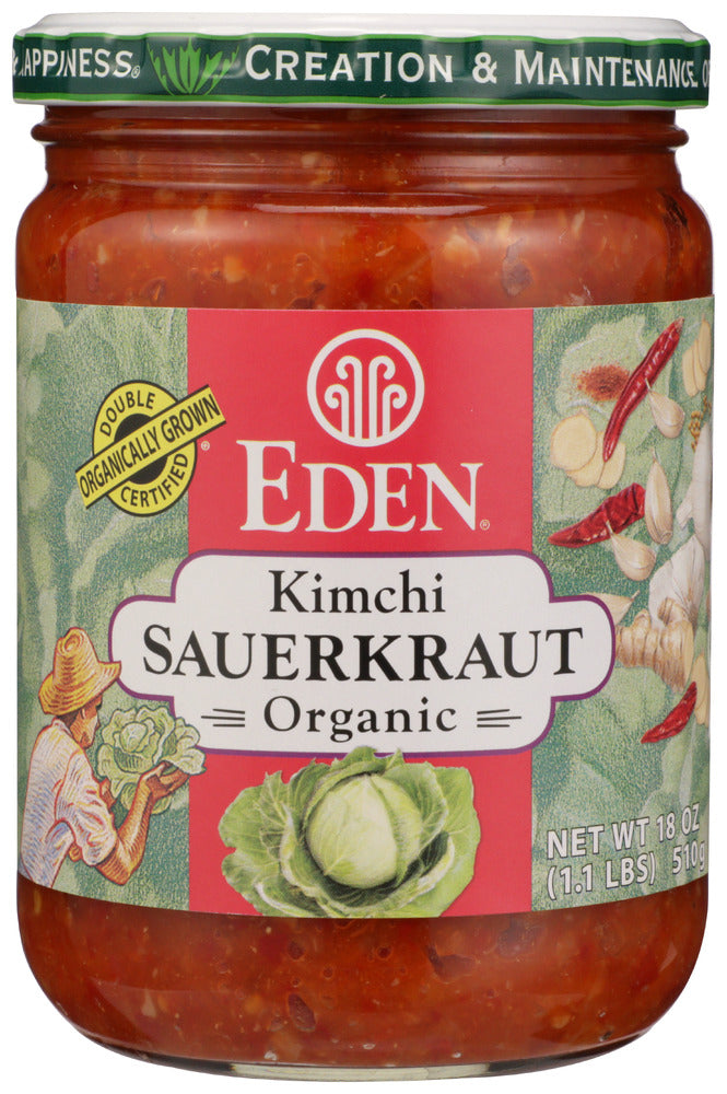 EDEN FOODS: Sauerkraut - Kimchi Organic, 18 OZ