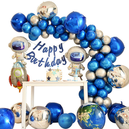 Astronaut Theme Birthday Balloon Set for Boys