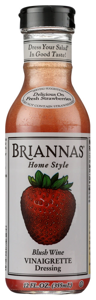 BRIANNAS: Home Style Dressing Blush Wine Vinaigrette, 12 oz