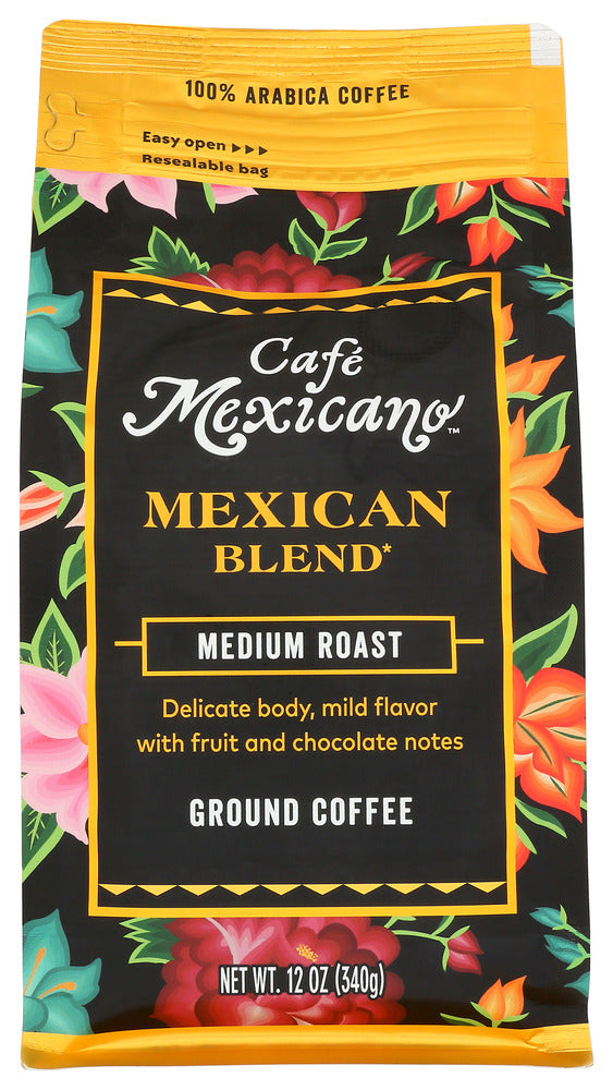 CAFE MEXICANO: Coffee Grnd Mexican Bl, 12 oz