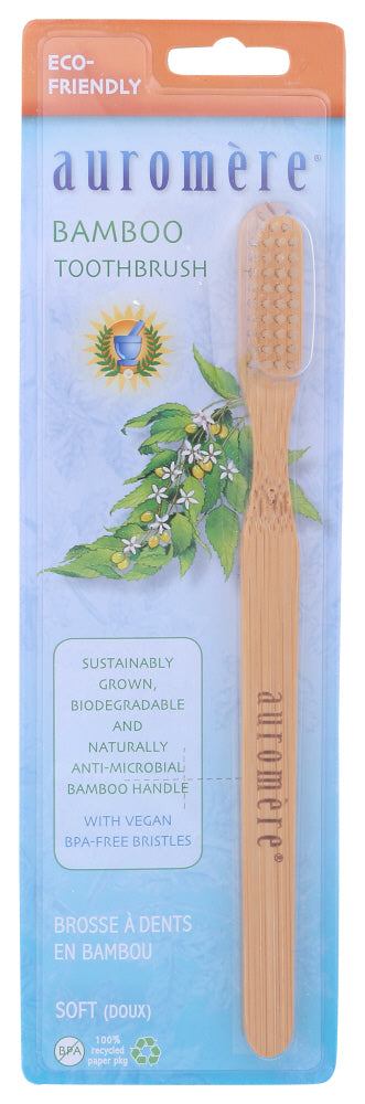 AUROMERE: Bamboo Toothbrush, 1 ea
