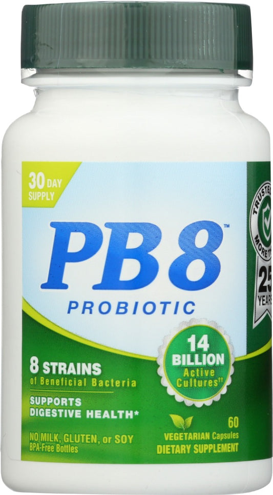 NUTRITION NOW: PB 8 Pro-Biotic Acidophilus For Life, 60 Vegetarian Capsules