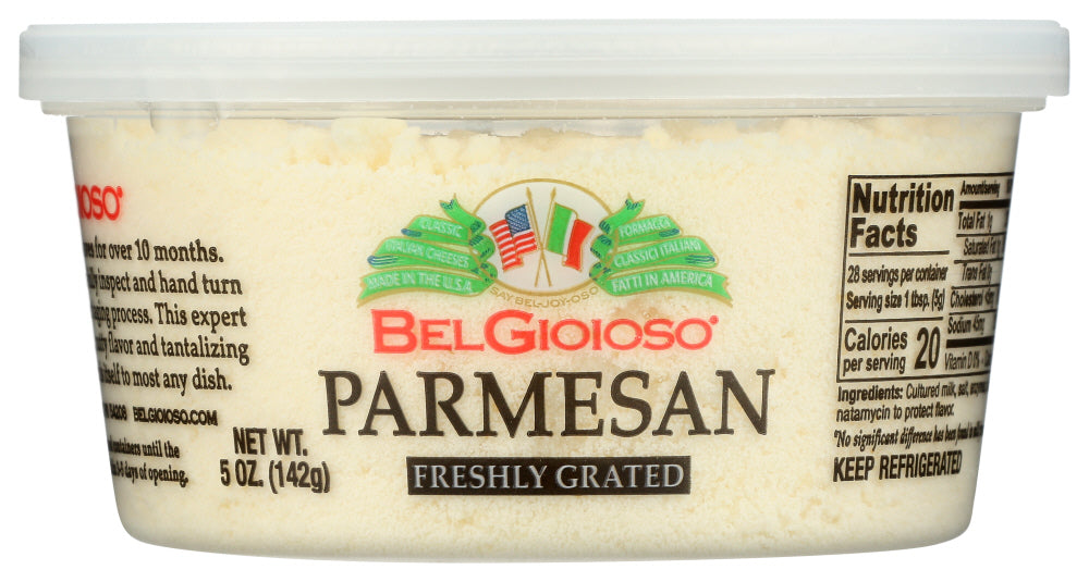 BELGIOIOSO: Grated Parmesan Cheese Cup, 5 oz