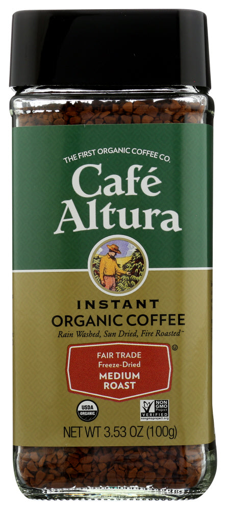 CAFE ALTURA: Organic Freeze Dried Instant Coffee, 3.5 oz