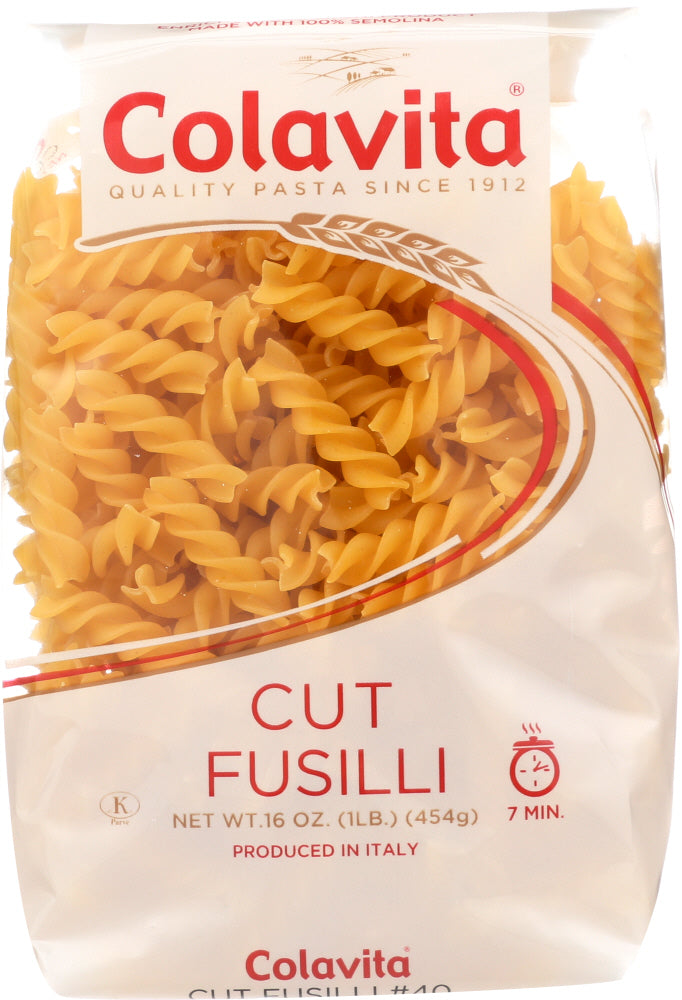 COLAVITA: Pasta Cut Fusilli, 1 LB