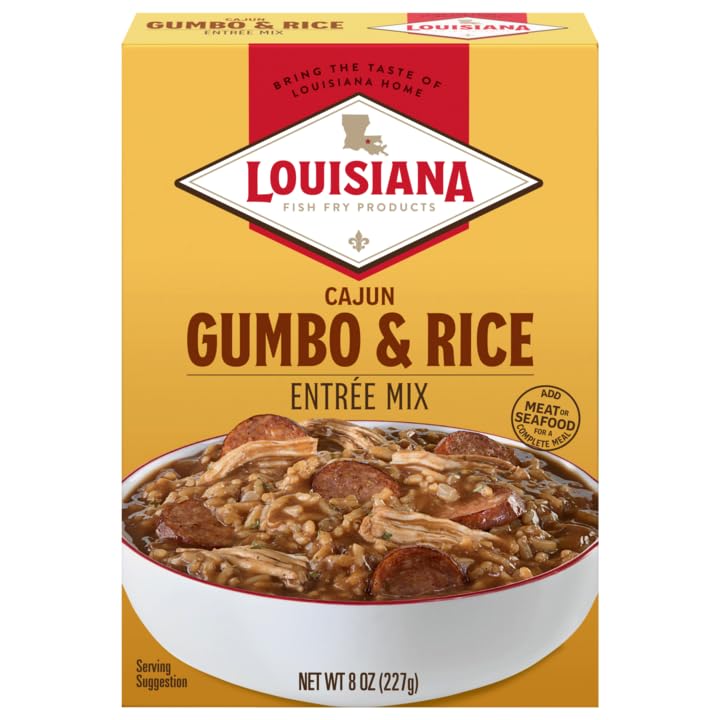 LOUISIANA FISH FRY: Mix Cajun Gumbo with Rice, 8 oz