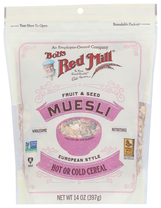 BOBS RED MILL: Fruit and Seed Muesli Cereal, 14 oz