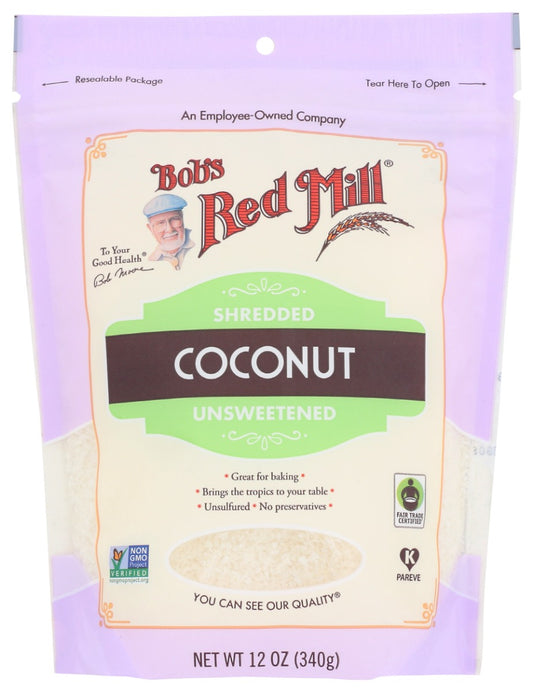 BOBS RED MILL: Shredded Coconut, 12 oz