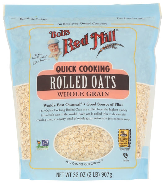 BOBS RED MILL: Quick Cooking Rolled Oats, 32 oz