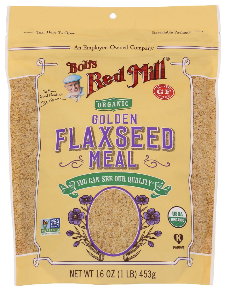 BOBS RED MILL: Organic Golden Flaxseed Meal, 16 oz