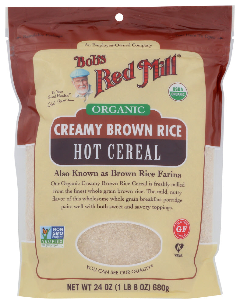 BOBS RED MILL: Cereal Brown Rice Hot Org, 24 oz