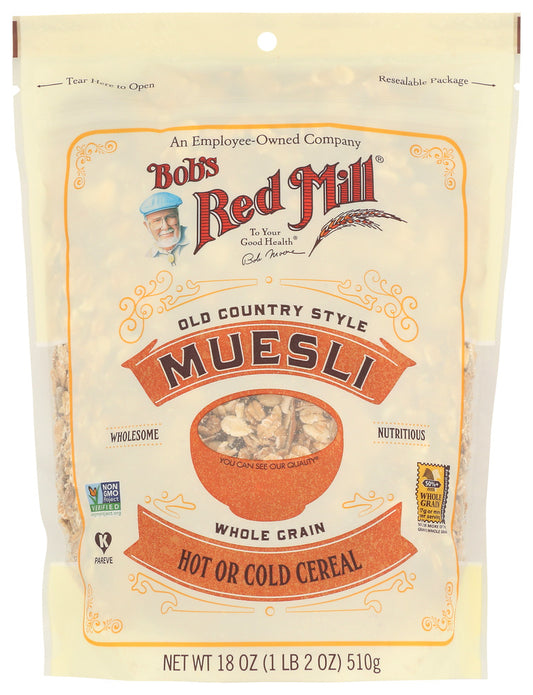 BOBS RED MILL:  Old Country Style Muesli Whole Grain Cereal, 18 oz