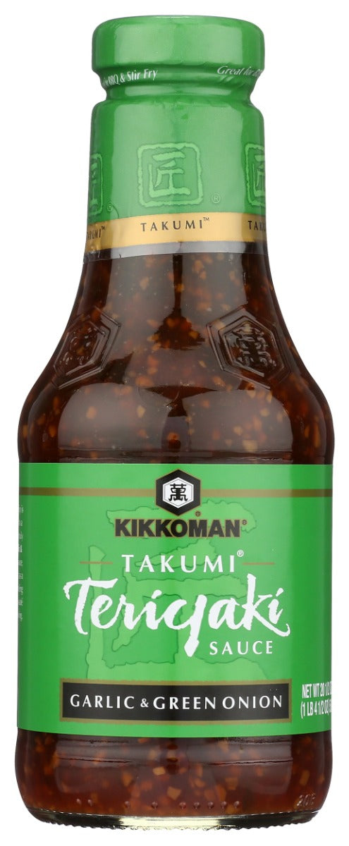 KIKKOMAN: Teriyaki Sauce Garlic & Green Onion, 20.5 oz