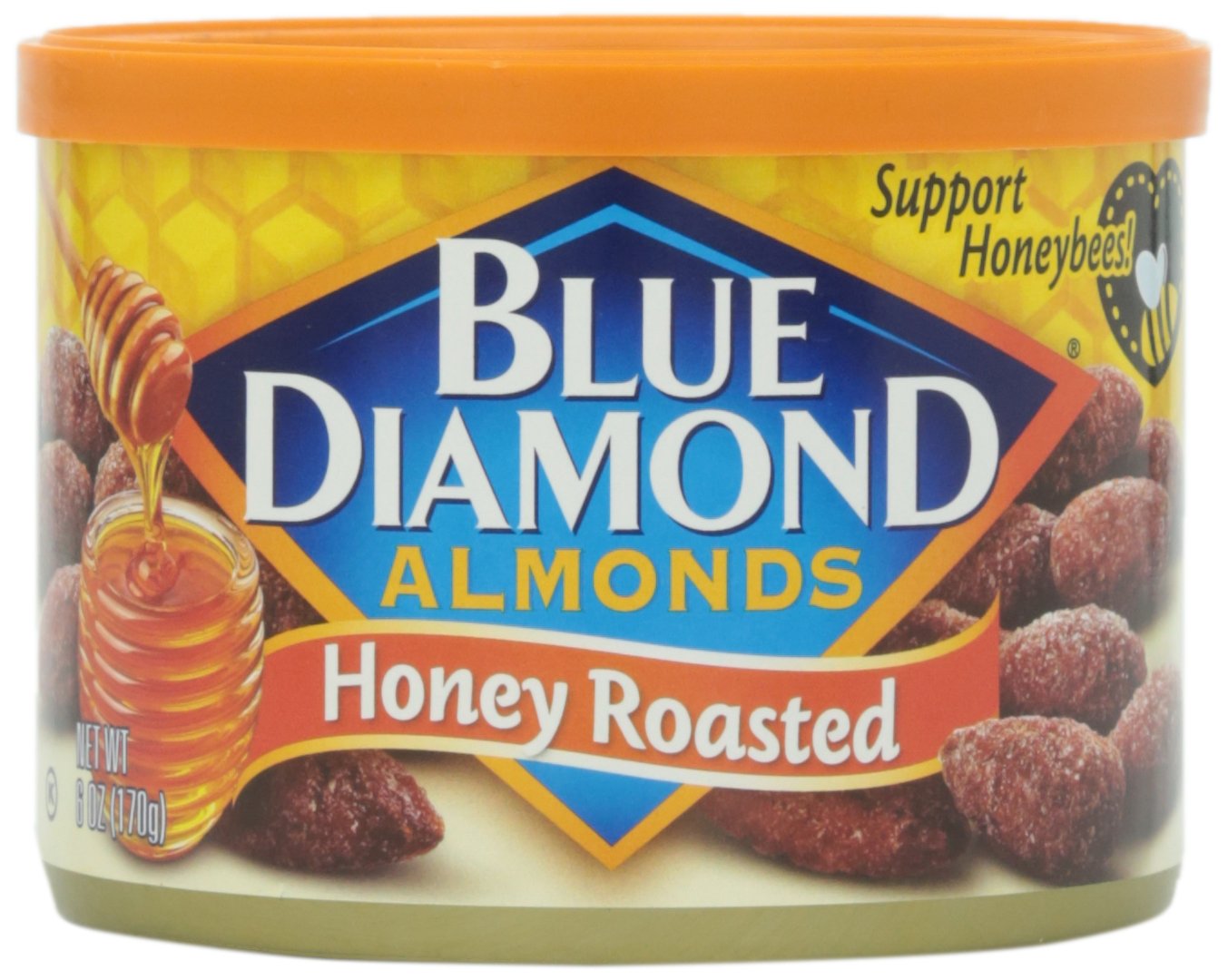 BLUE DIAMOND: Almonds Honey Roasted, 6 oz