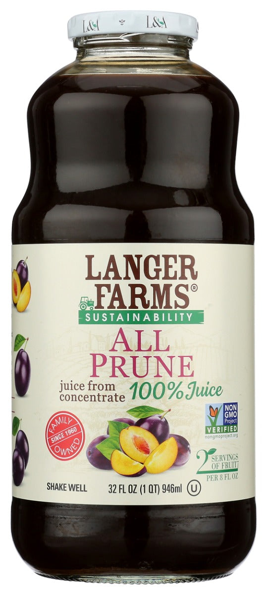 L & A JUICE: 100 Percent Juice All Prune, 32 oz
