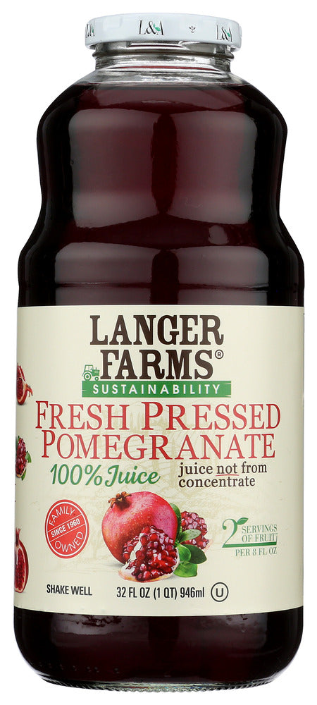 L & A JUICE: All Pomegranate, 32 oz