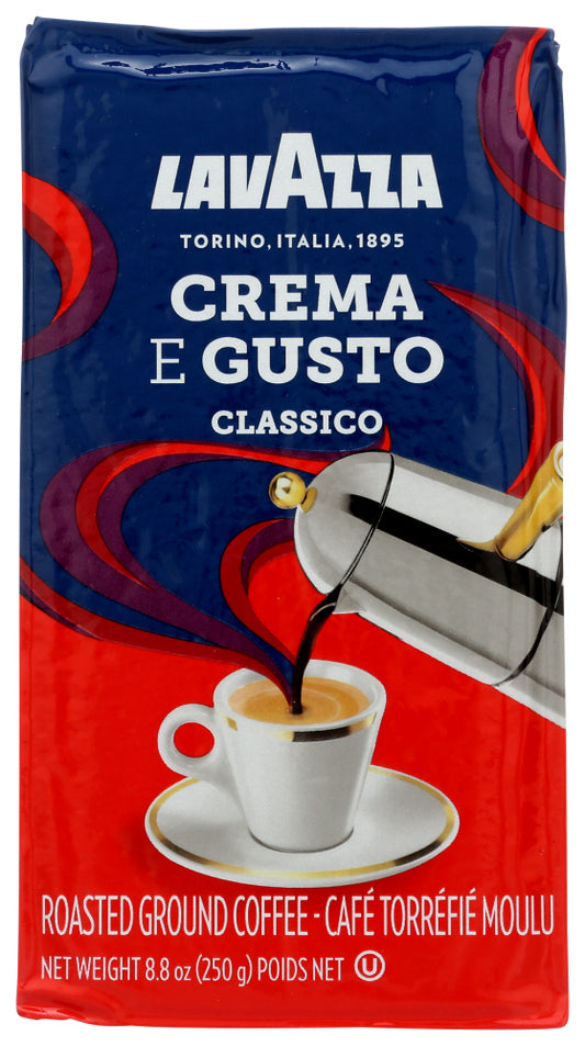 LAVAZZA: Crema E Gusto Classico Ground Coffee, 8.8 oz