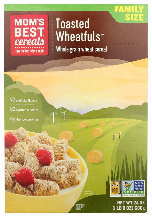 MOM'S BEST: Cereals Toasted Wheat-Fuls, 24 oz