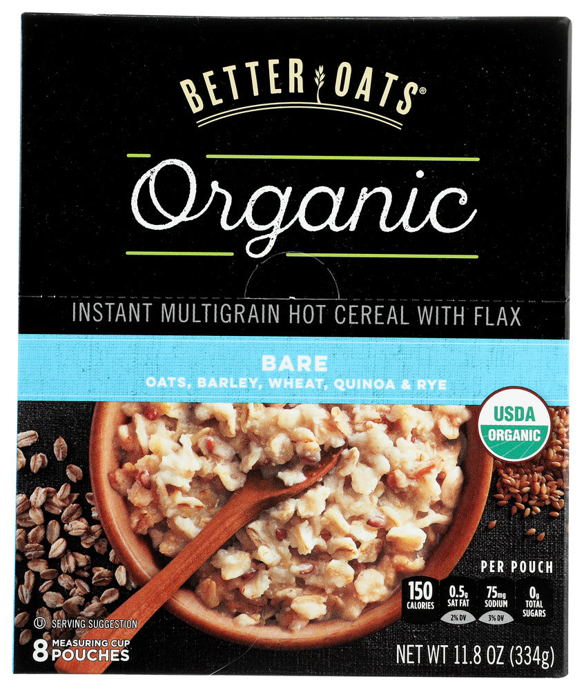 BETTER OATS: Instant Multigrain Hot Cereal with Flax, 11.8 oz