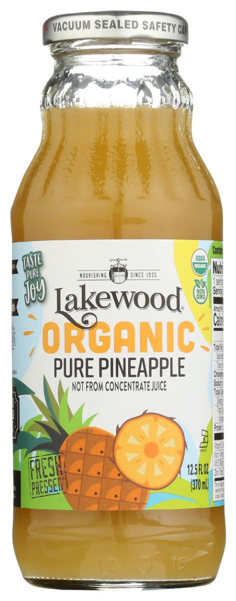 LAKEWOOD: Juice Pineapple Pure Fruit Organic, 12.5 fo