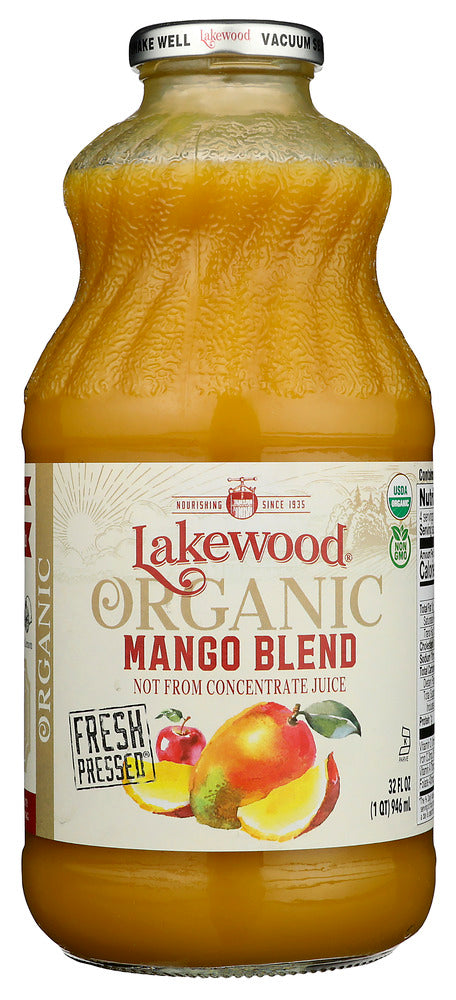 LAKEWOOD ORGANIC: Mango 100% Juice Blend, 32 oz