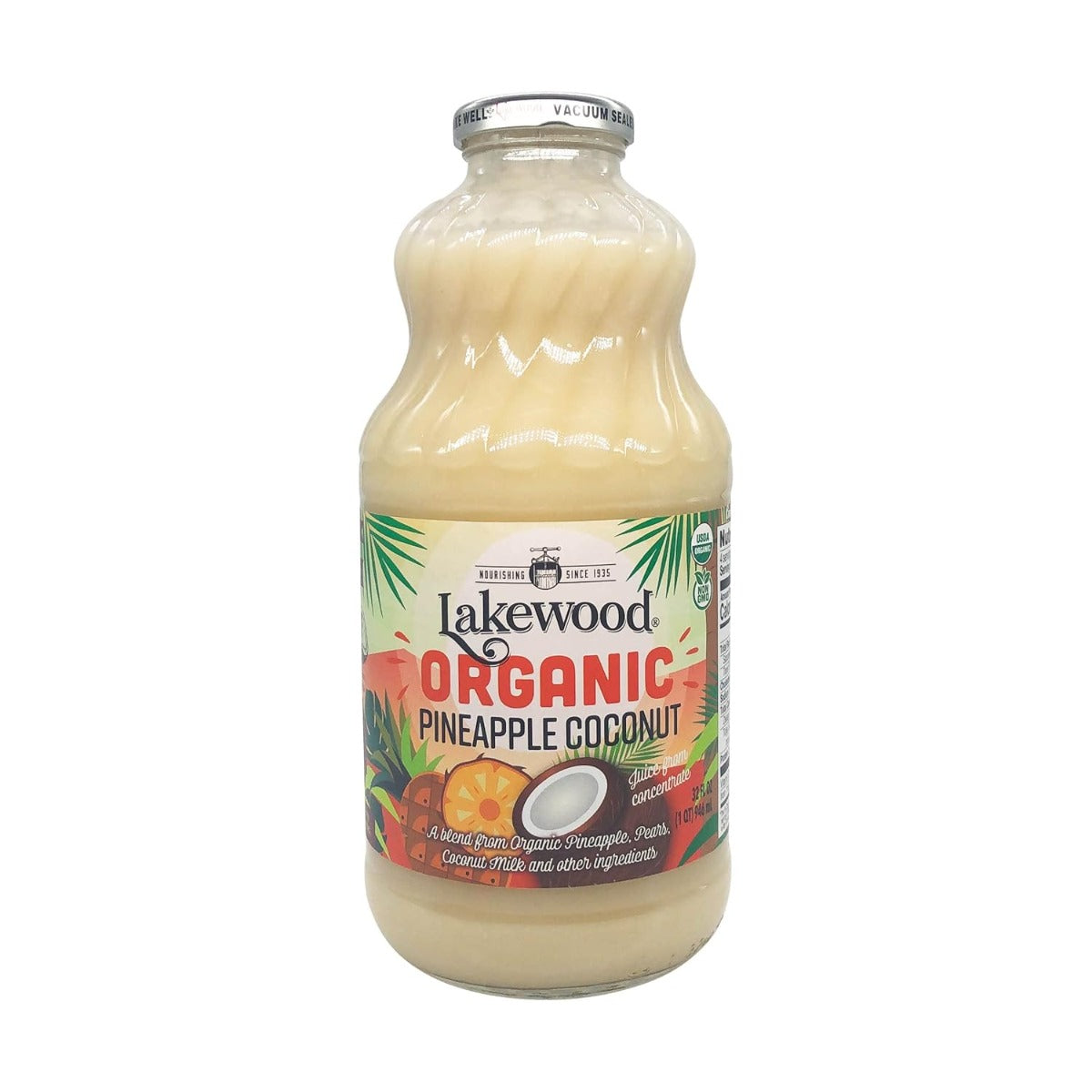 LAKEWOOD: Organic Pineapple Coconut Pina Colada, 32 oz