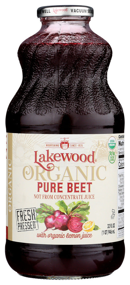 LAKEWOOD: Organic Pure Beet Juice, 32 fo