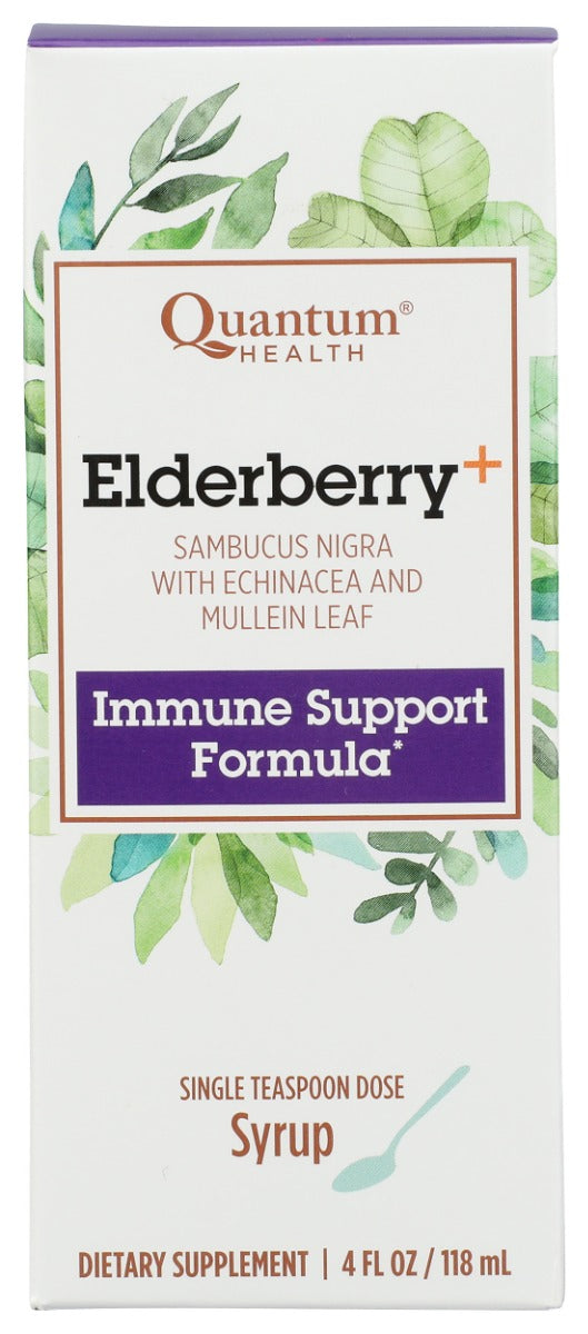 QUANTUM HEALTH: Elderberry Syrup Soothes & Quiets, 4 oz
