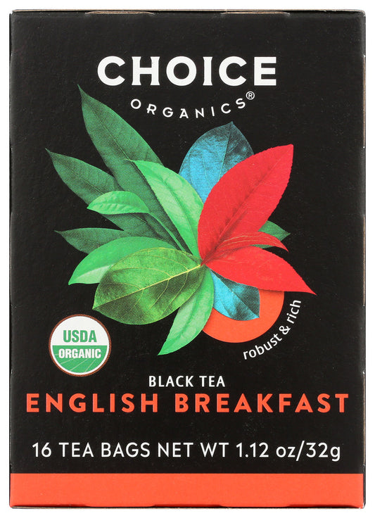CHOICE TEA: Organic English Breakfast Tea, 16 bg