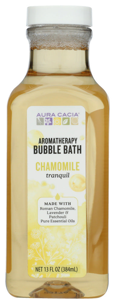 AURA CACIA: Aromatherapy Bubble Bath Tranquil Chamomile, 13 oz