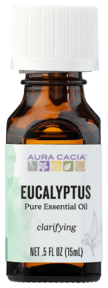 AURA CACIA: 100% Pure Essential Oil Eucalyptus, 0.5 Oz