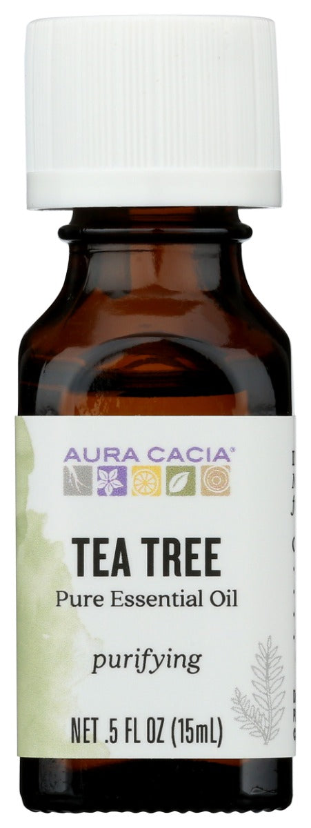 AURA CACIA: 100% Pure Essential Oil Tea Tree, 0.5 Oz