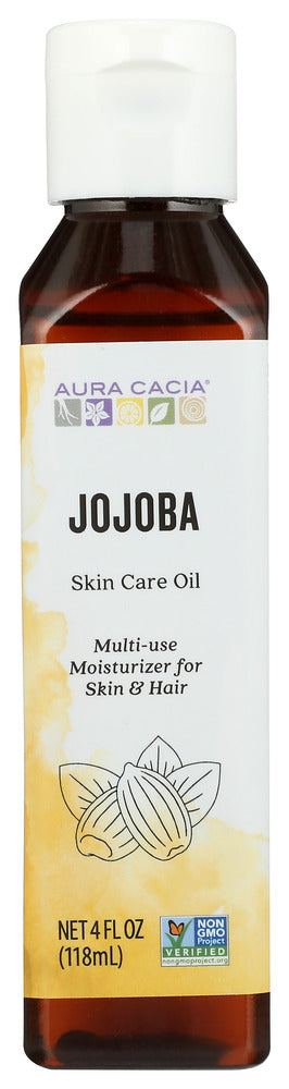 AURA CACIA: Natural Skin Care Oil Jojoba Balancing, 4 Oz
