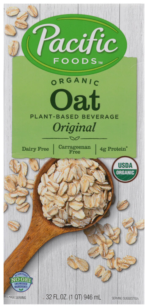 PACIFIC FOODS: Organic Oat Dairy Free Original Beverage, 32 oz