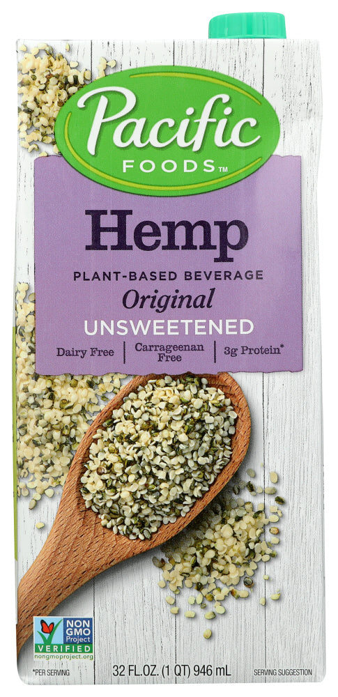 PACIFIC FOODS: Unsweetened Hemp Original, 32 oz
