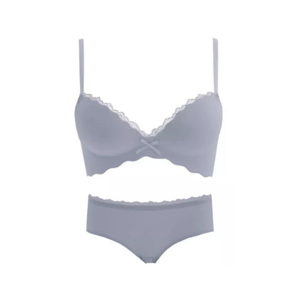 Seamless Push-Up Wireless Bra Set for Small Bust