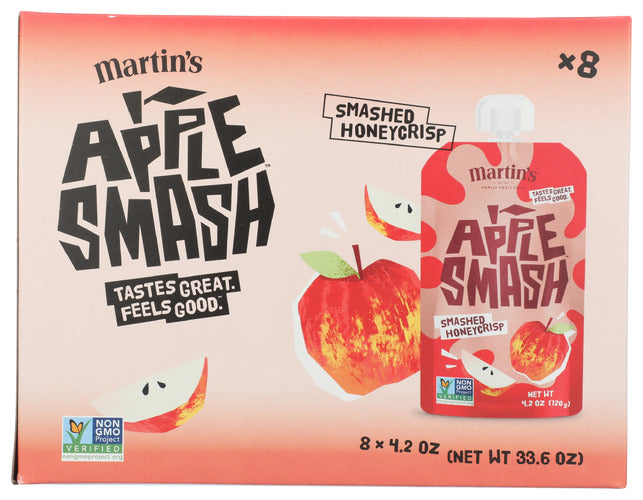 APPLE SMASH: Honeycrisp Applesauce 8Pc, 33.6 oz
