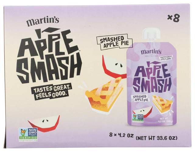 APPLE SMASH: Apple Pie Applesauce 8Pc, 33.6 oz