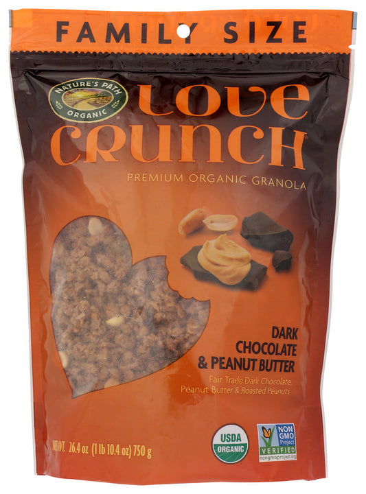 NATURES PATH: Grnla Lv Dk Choc Pnt Btr, 26.4 oz