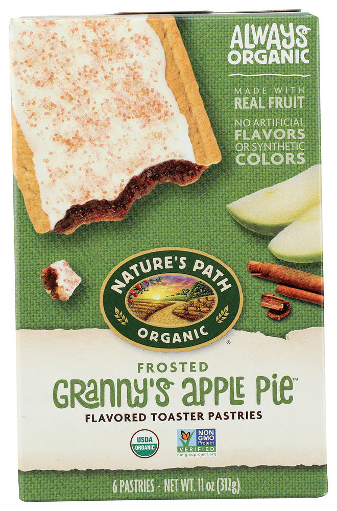 NATURE'S PATH: Organic Frosted Toaster Pastries Grannys Apple Pie, 11 oz