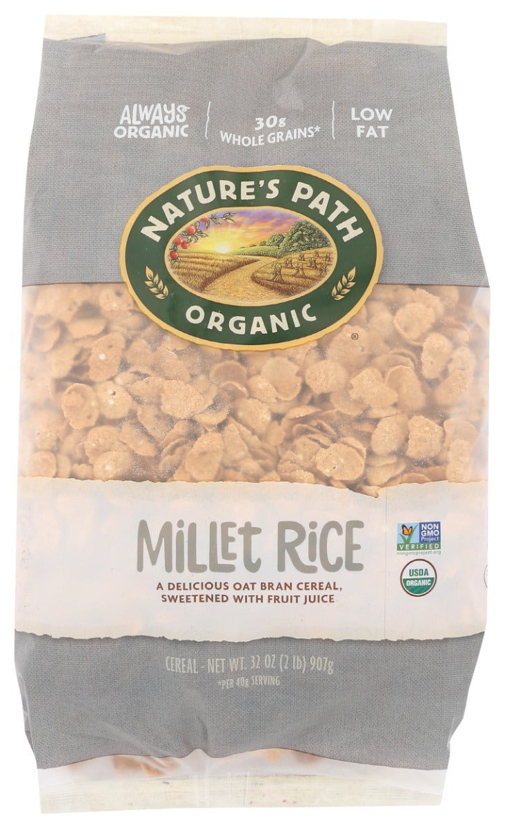 NATURES PATH: Millet Rice Flakes Cereal, 32 oz