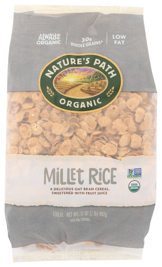 NATURES PATH: Millet Rice Flakes Cereal, 32 oz