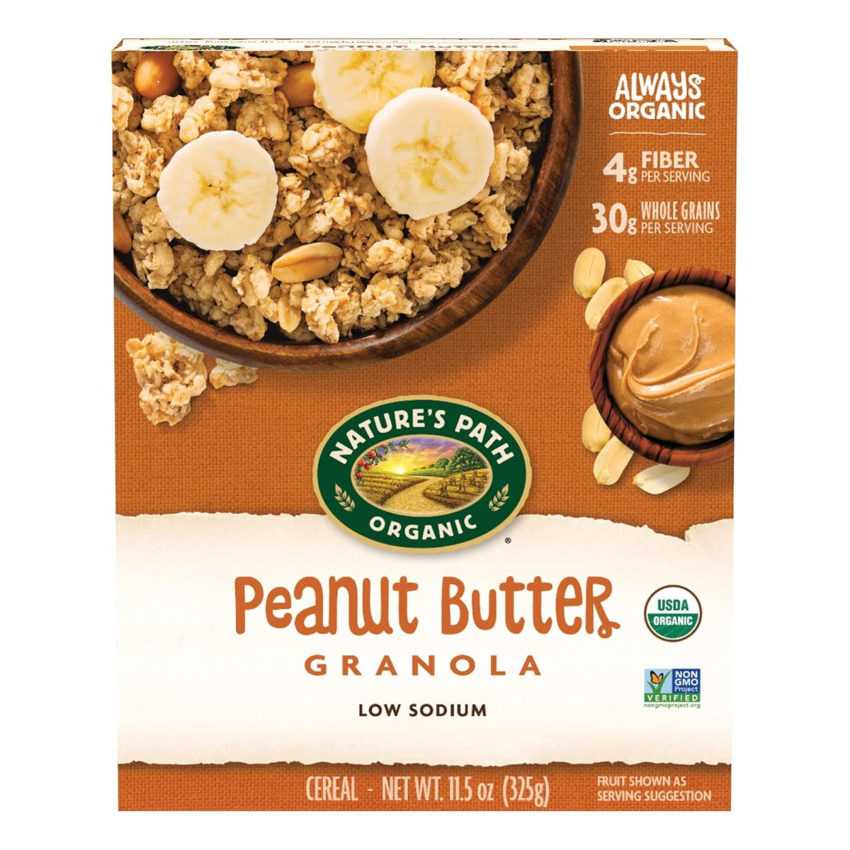 NATURE'S PATH: Organic Peanut Butter Granola Cereal, 11.5 oz