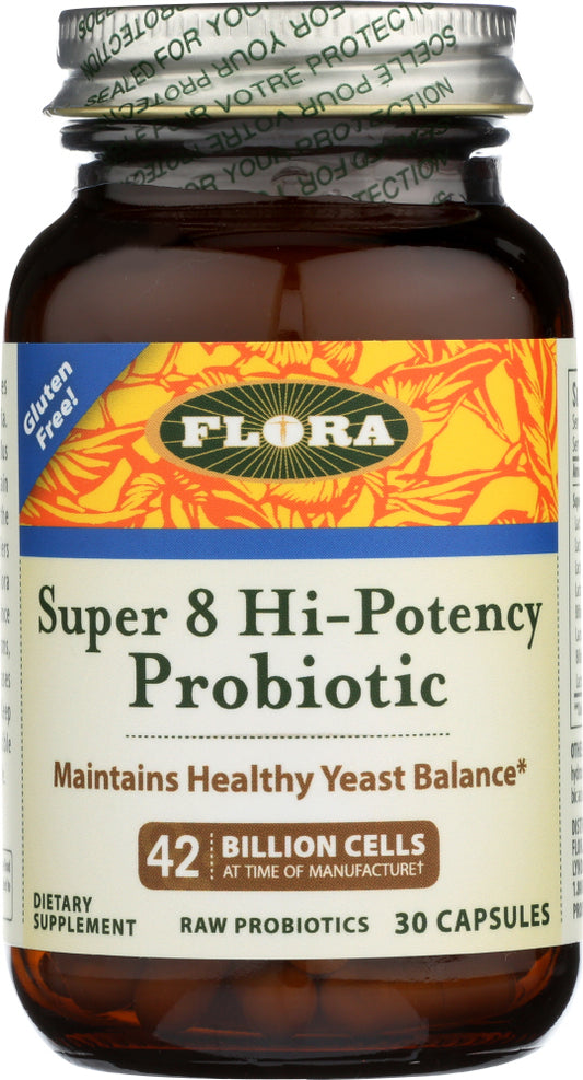 FLORA HEALTH: Super 8 Probiotic, 30 sg