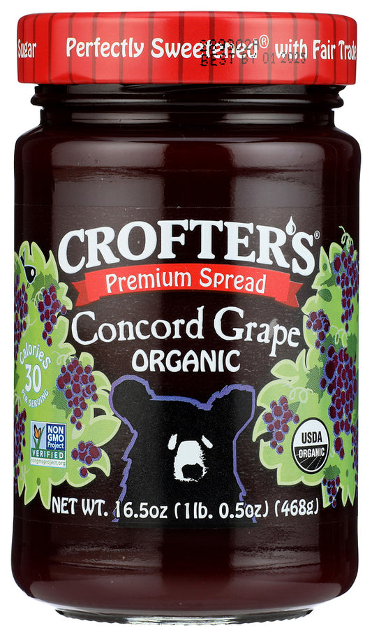 CROFTERS: Concord Grape Fruit Spread, 16.5 oz