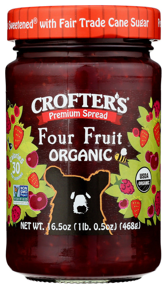 CROFTERS: Premium Spread Four Fruit, 16.5 oz